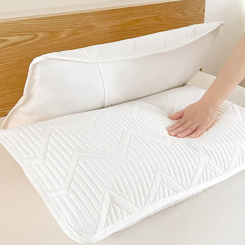 2025 Waterproof Pillowcase,Soft Washed Cotton,Wave Pattern Home Pillow Cover For Four Season,Modern capas de almofadas 48*74