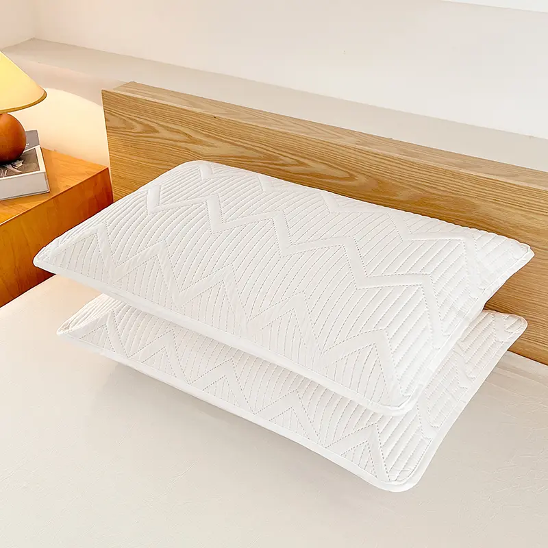 2025 Waterproof Pillowcase,Soft Washed Cotton,Wave Pattern Home Pillow Cover For Four Season,Modern capas de almofadas 48*74