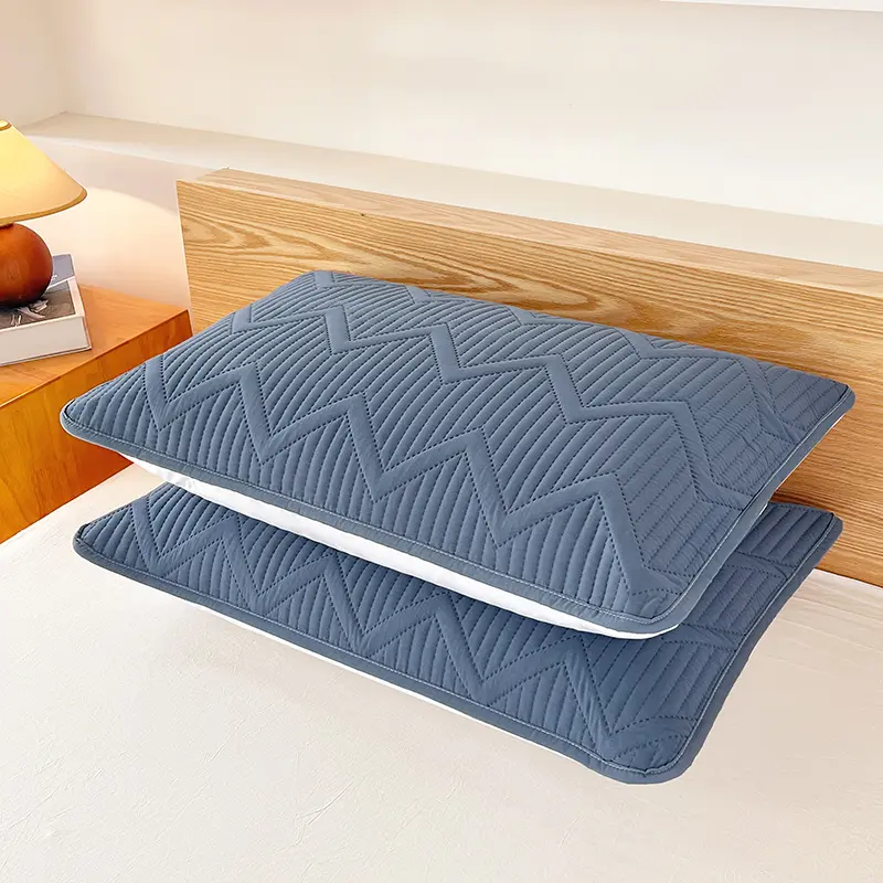 2025 Waterproof Pillowcase,Soft Washed Cotton,Wave Pattern Home Pillow Cover For Four Season,Modern capas de almofadas 48*74