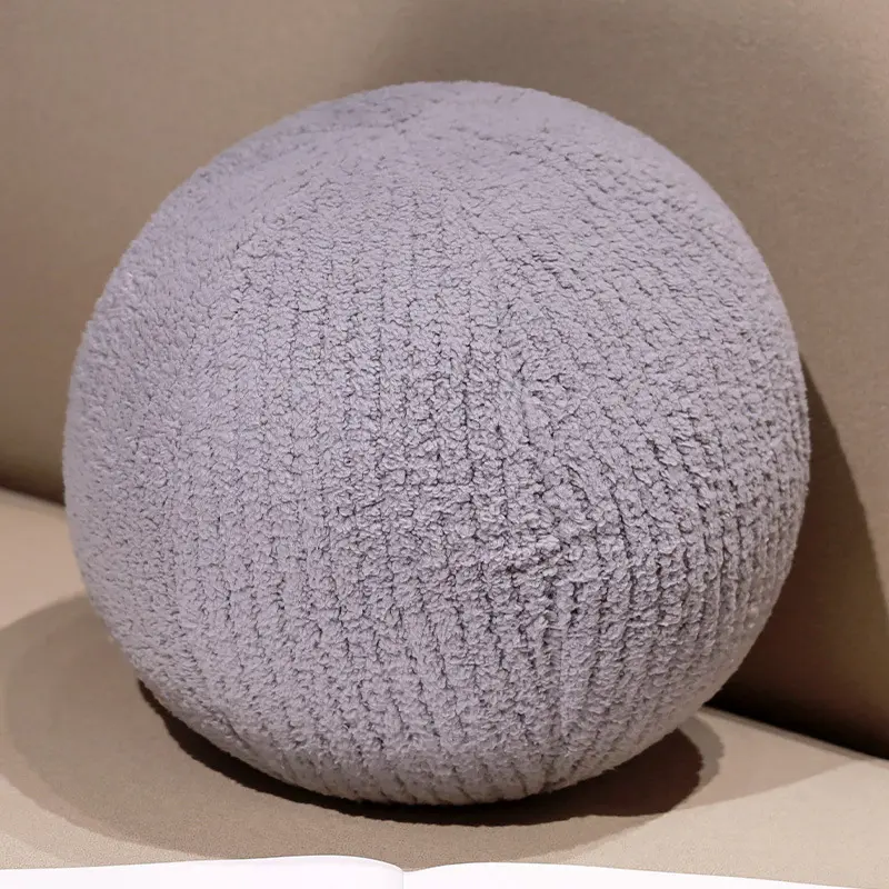 1pc Round Ball Shape Cushion,Soft Plush Throw Pillow with Filling,Pink Home Sofa Room Car Decor,festival Kids gift,Nordic Style