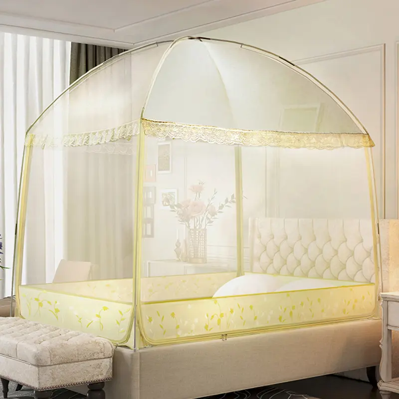 Summer Folding mosquito net raising height mongolian yurt nets purple mesh mosquito netting curtain for1.2m 1.5m 1.8m  2.0m bed