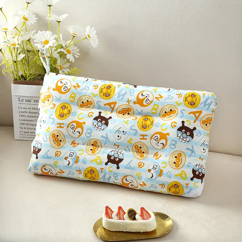Kids Cotton Pillow 13372 40S Children Pillow Neck Support Polyester Fiber Pillow Cartoon 30*50cm Home Bed Health Pillows