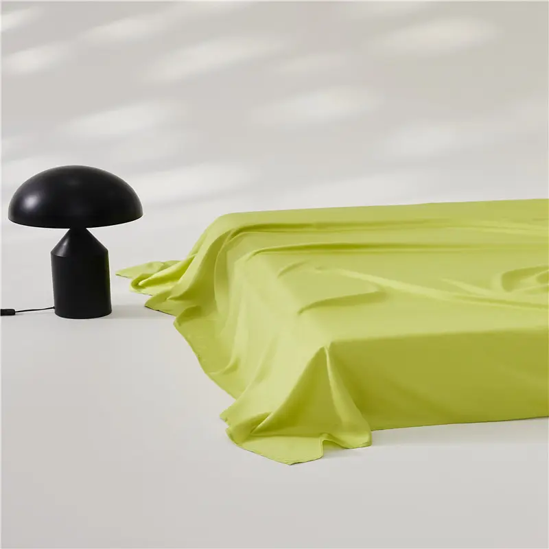 Luxury Lyocell Fiber Flat Sheet For Single Double King Summer Smooth Silky Tencel Solid Bed Sheet Linens Plain Cool Home Textile