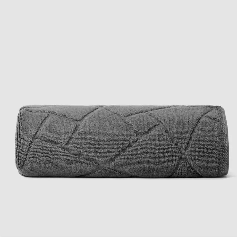 New Floor Towel Mat Jacquard Geometric Modern Home Hotel Bathroom Mat 100%Cotton Non-slip Water Absorption Bathtub Mats 50*80cm