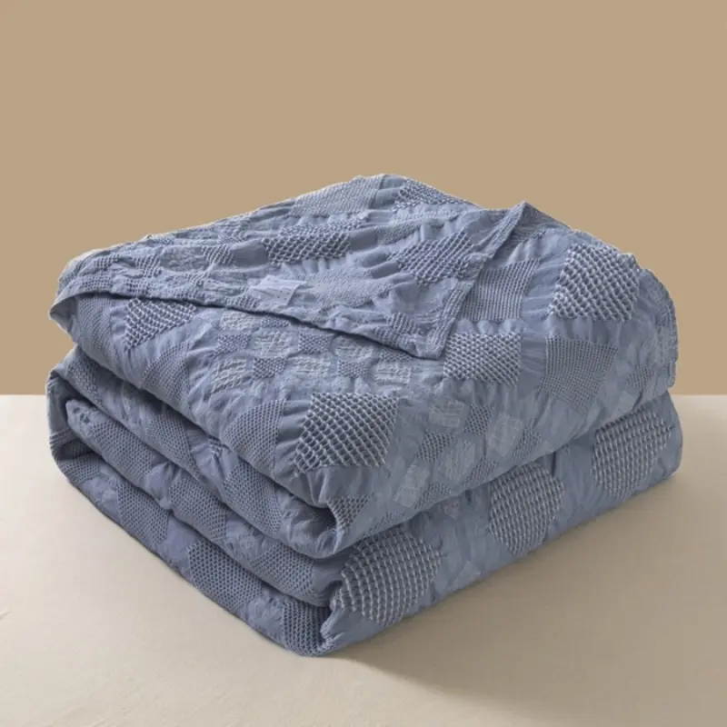 A Type Cotton Throw Blanket,Soft Summer Quilt Air Condition Comforter,Home Jacquard Geometric Bed Cover Bedspread Drop Shipping