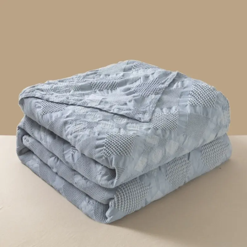 A Type Cotton Throw Blanket,Soft Summer Quilt Air Condition Comforter,Home Jacquard Geometric Bed Cover Bedspread Drop Shipping