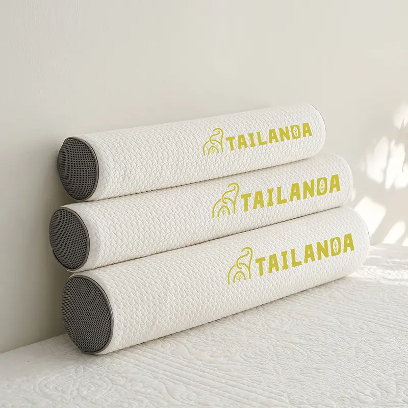 1pc Cervical Neck Roll Latex Pillow Bolster Pillow for Bed Support Column Memory Foam Pillows for Bed,Legs,Back Drop Shipping