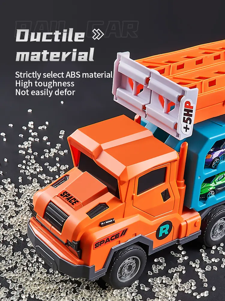 3D Rail Car - Over the Track, High Impact Flying Car - Transformed Inertial Car Puzzle Power Car Toy Set - Alloy Car Toy Set