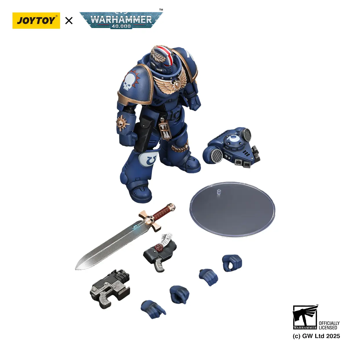 [Pre Sale]JOYTOY 1/18 Action Figure Warhammer 40K Ultramarines Primaris Lieutenant Argarant 3.0 Collection Model JT4065
