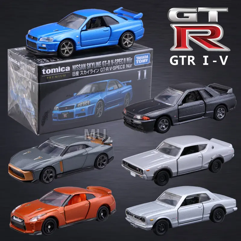 TOMY Nissan GTR R34 R32 R33 R35 GTR50 Skylin Alloy Car Model Diecasts Toy Vehicles Miniature Scale Model Toys Car Childrens Gift