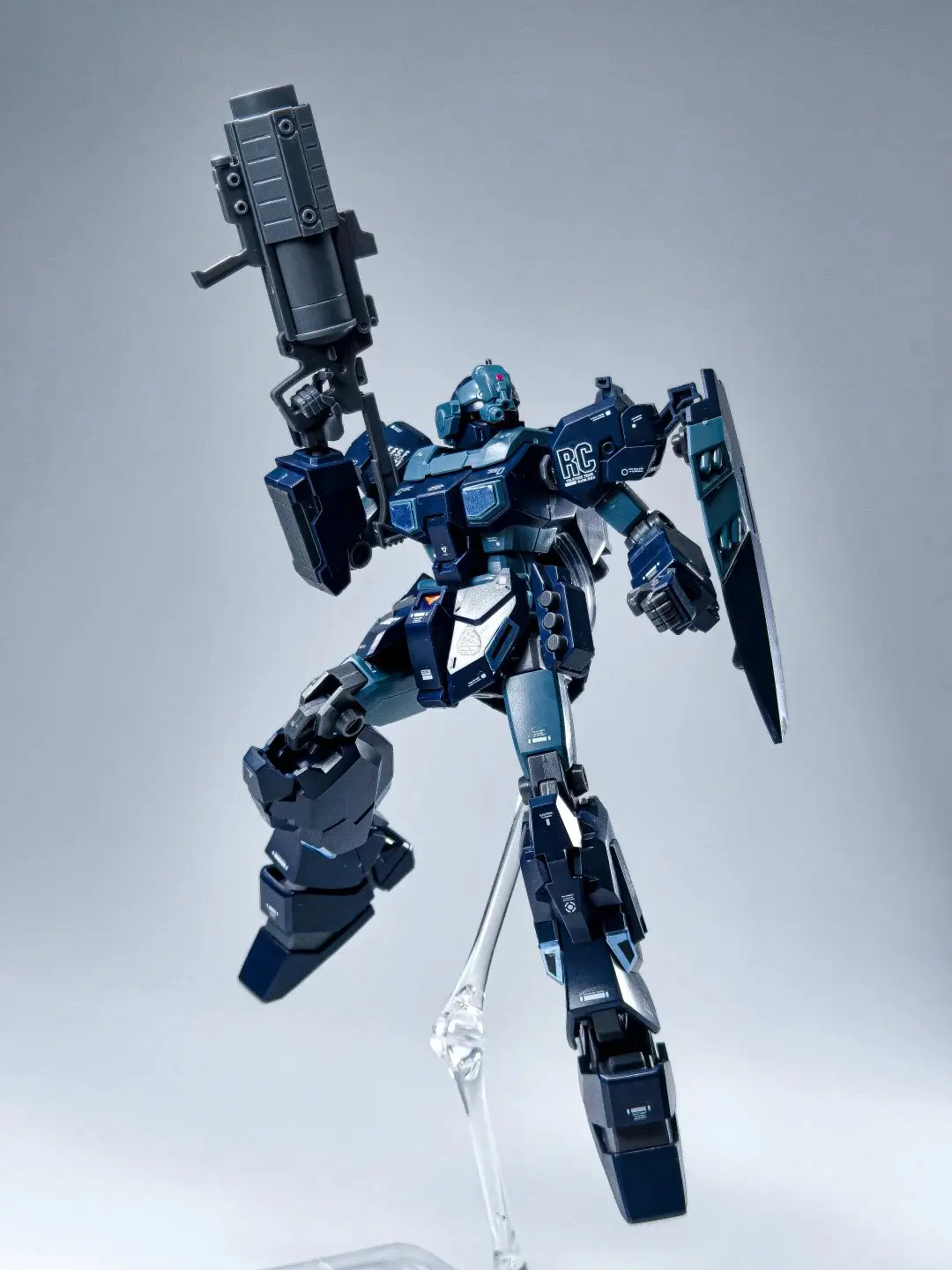 BAOBAO HG 1/144 Jesta RGM-96Xs Team B and C Shezarr Tpye Assembly Model Kit Action Figure Robot Plastic Model Toy for Collection