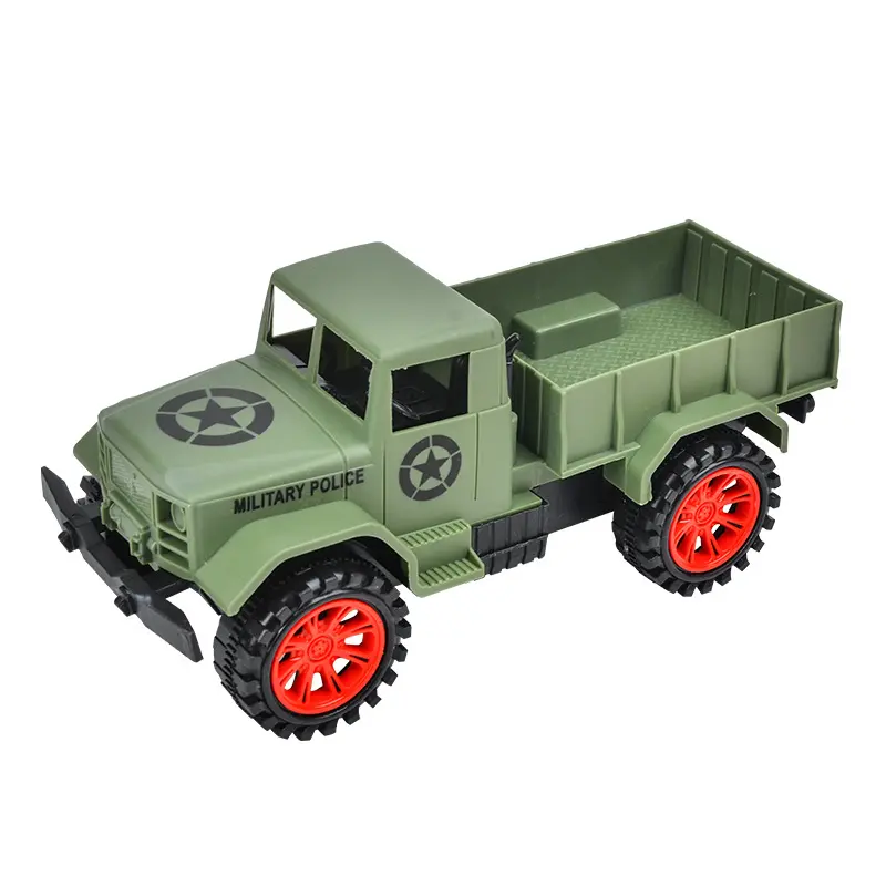 New Large Children's Inertia Military Truck Pickup Truck Big Truck Baby Car Model Toy Children's Birthday Present Puzzle Toys