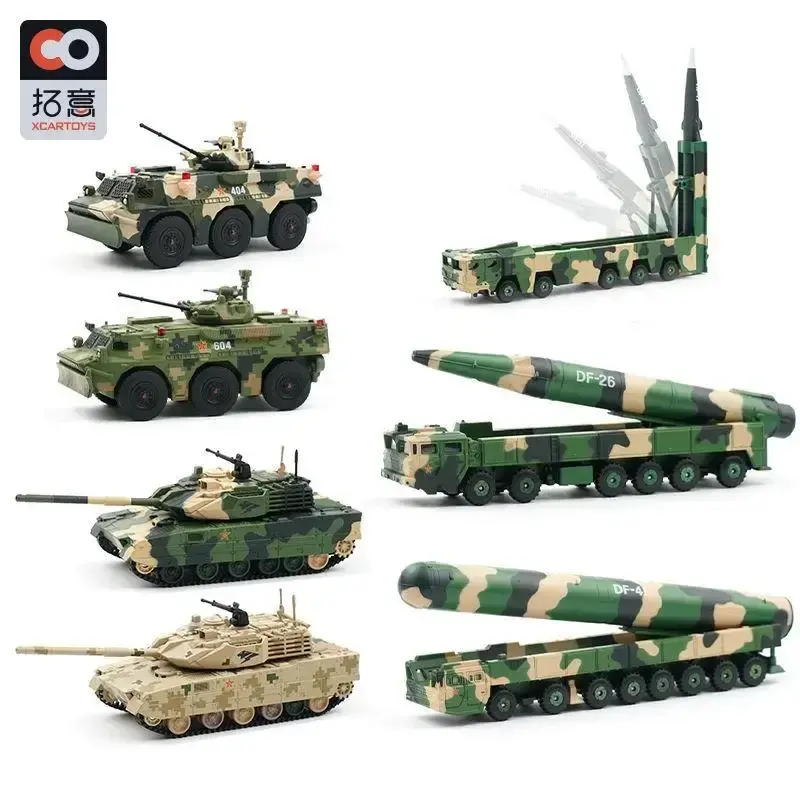 Xcartoys Great Power Heavy Missile Vehicle Parade Model of The Warrior 99A Tank Carrier Aircraft Alloy Toys Diecast Metal Model