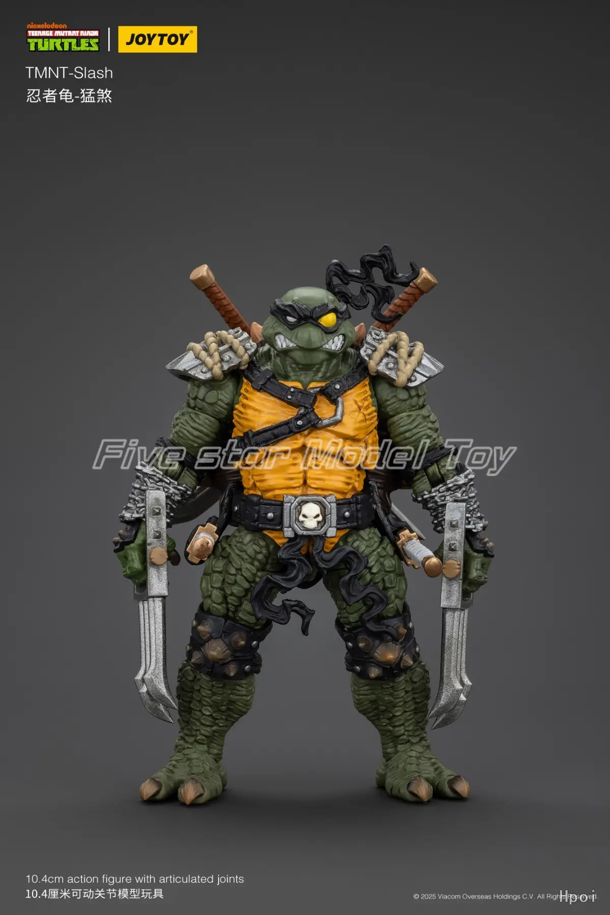 In Stock Original JOYTOY TMNT-Slash 1/18 Action Figures Animation Models Toys Gifts Collection Ornaments