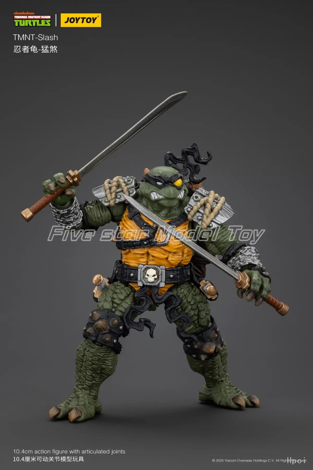 In Stock Original JOYTOY TMNT-Slash 1/18 Action Figures Animation Models Toys Gifts Collection Ornaments