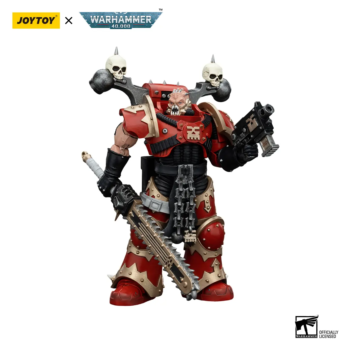 [IN STOCK]JOYTOY 1/18 Warhammer 40000 Action Figure World Eaters Khorne Berzerker 3PCS Model