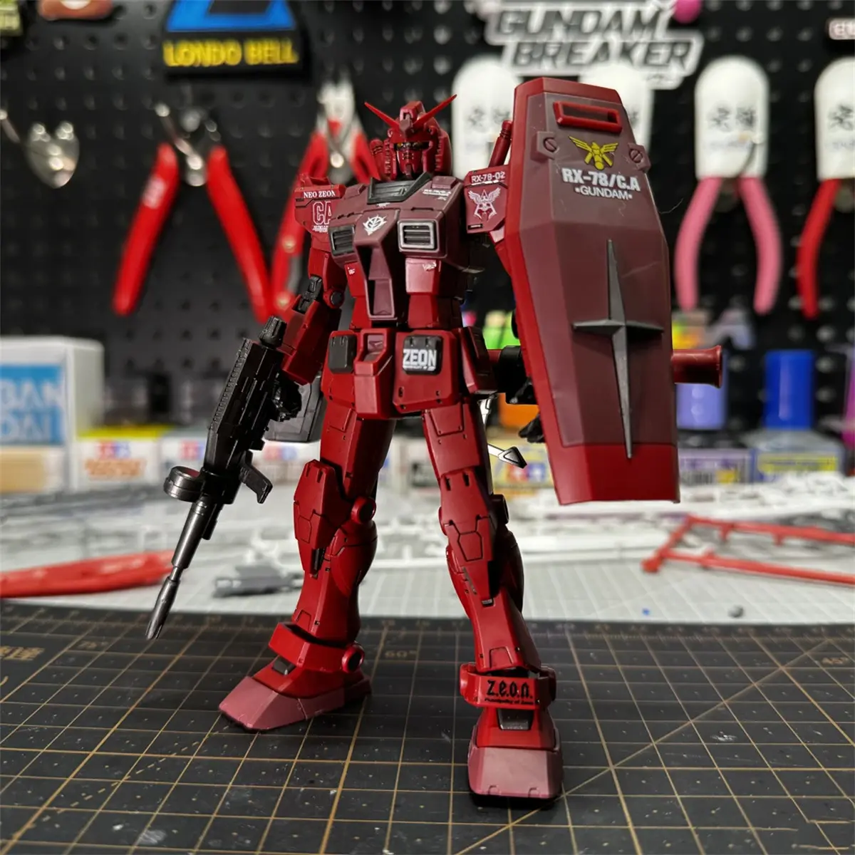 HG 1/144 Assembly Model Kit GTO Genzu R6 Zaku 2 Type C-6 Anime Action Figures Robot Mecha Plastic Model Hobby Doll Toy Gifts