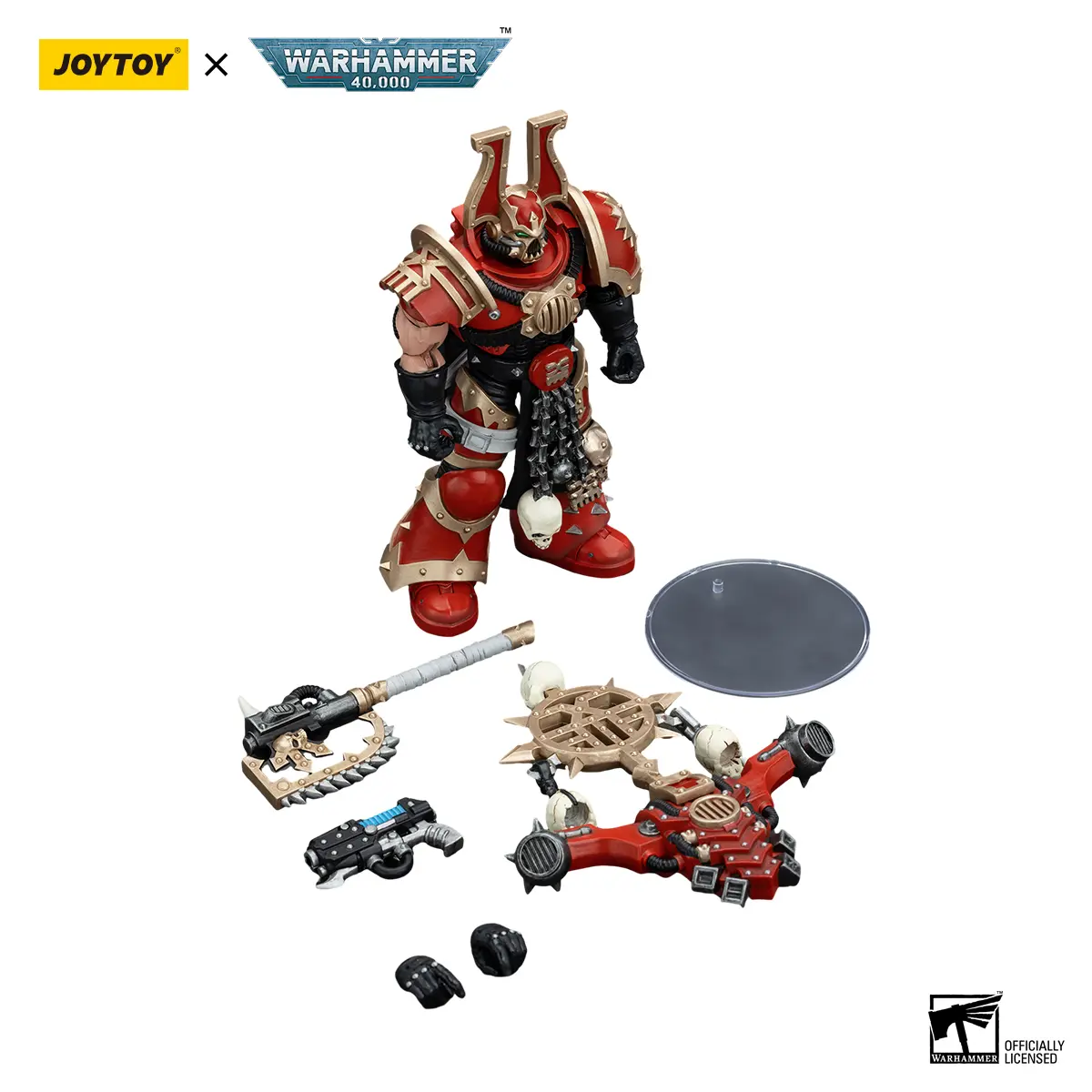 [IN STOCK]JOYTOY 1/18 Warhammer 40000 Action Figure World Eaters Khorne Berzerker 3PCS Model