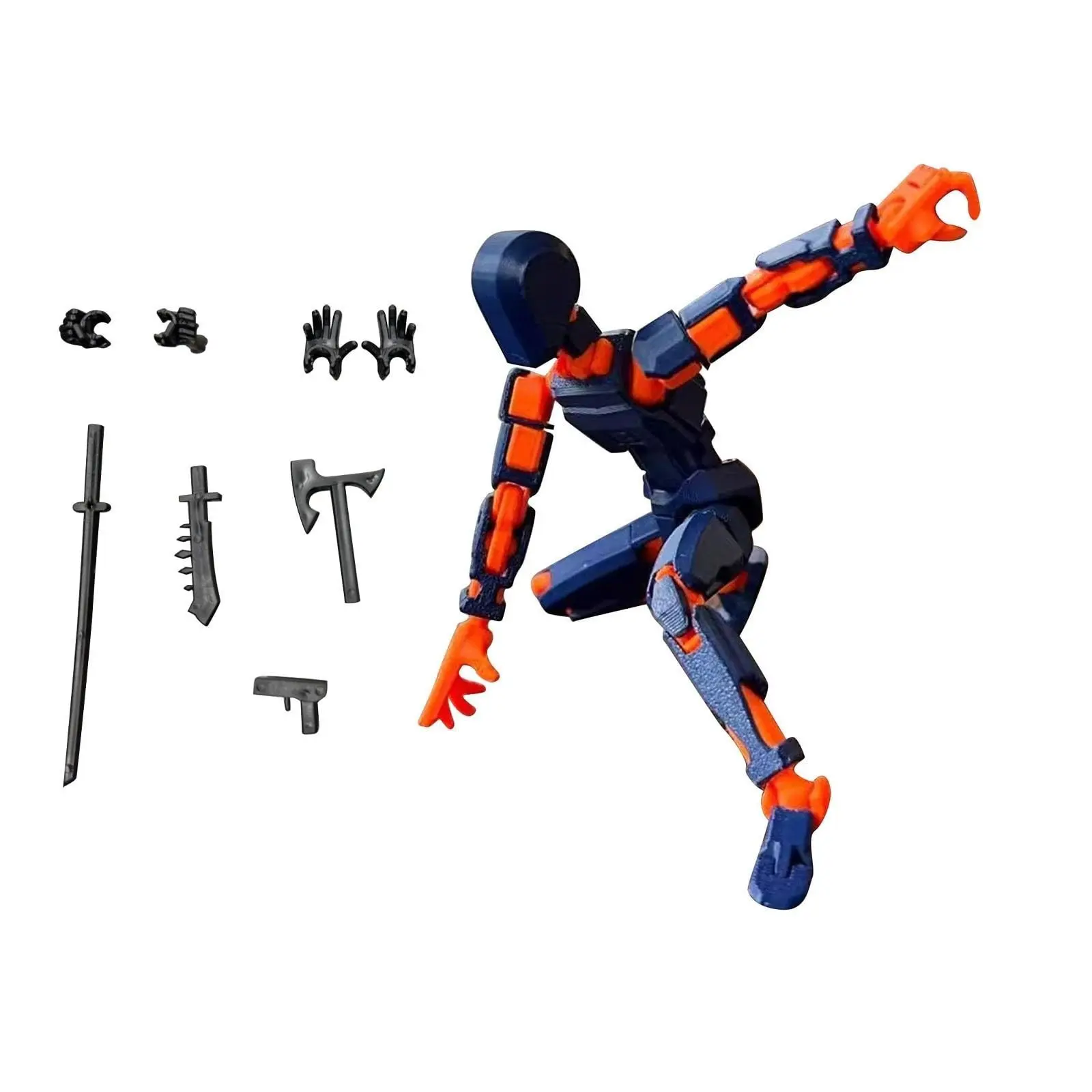 Multi-Jointed Movable Shapeshift Robot 2.0 3D Printed Mannequin Dummy 10 Action Figures Toys Kids Adults Parent-children Game