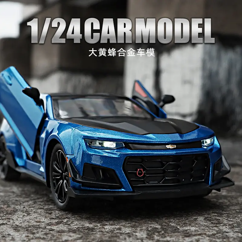 1:24 Chevrolet Camaro Alloy Diecast Sports Car Model Toy Simulation Vehicle Pull Back Toys For Children Gifts A327