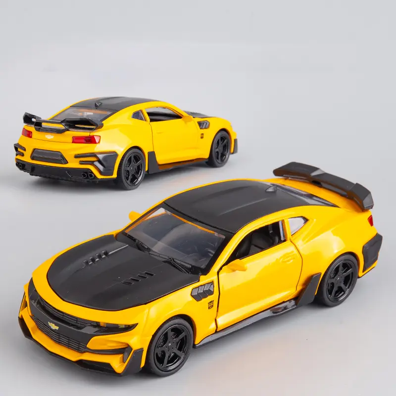 1:32 Chevrolet Camaro Alloy Car Diecasts & Toy Vehicles Car Model Sound and light Pull back Car Toys For Kids Gifts