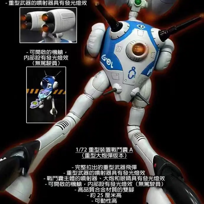 In Stock KitzConcept Macross Regult 1:72 Series Zentradi Battle Pod LED Action Figures Toy Gift Collection