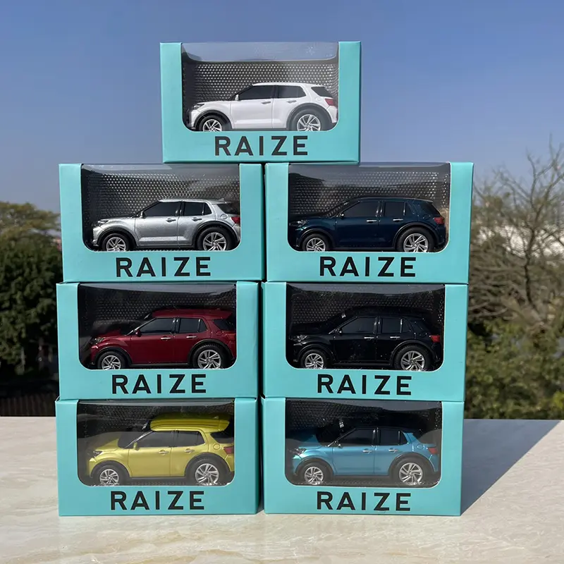 RAIZE 1/30 Scale Toyota SUV Plastic Car Model Toy Adult Fans Collectible Souvenir Gifts Collections
