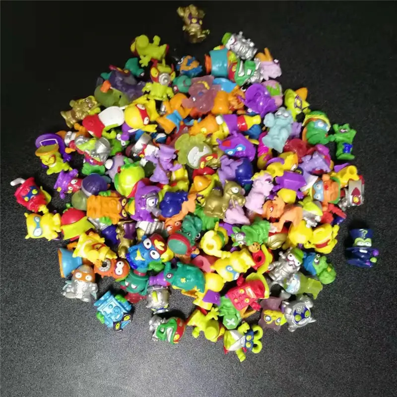 5pcs Original Superzings Zomlings Action Figures Dolls 3CM Super Zings Garbage Collection Toys Model for Kids Playing Gift