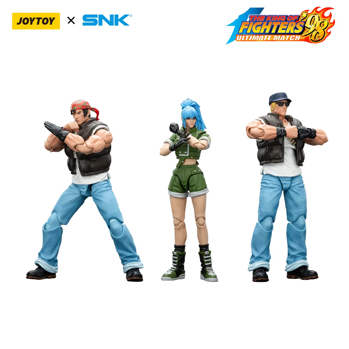 [Pre Order]JOYTOY SNK 1/18 Action Figure KOF 98UM Ikari Warriors Team Leona Heidern Ralf Jones Clark Still figures Toys Model