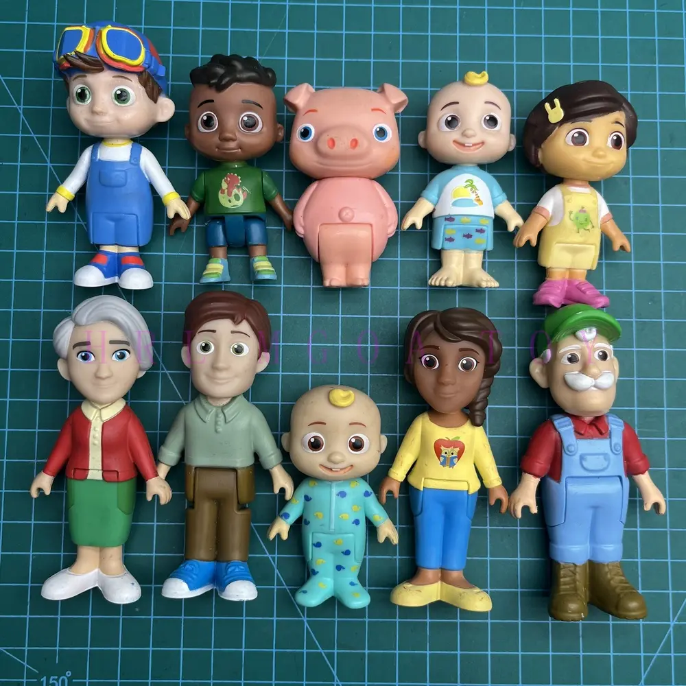 Original Multiple Styles to Choose From Style Watermelon School Bus Baby Cartoon Anime Doll Boys and Girls Festival Gift PVC Toy