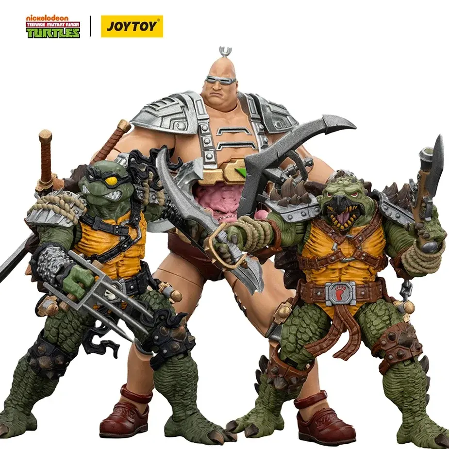 [IN STOCK] 24-Hour Shipping JOYTOY 1/18 Action Figure TMNT Slash & Tokka Anime Model Toy