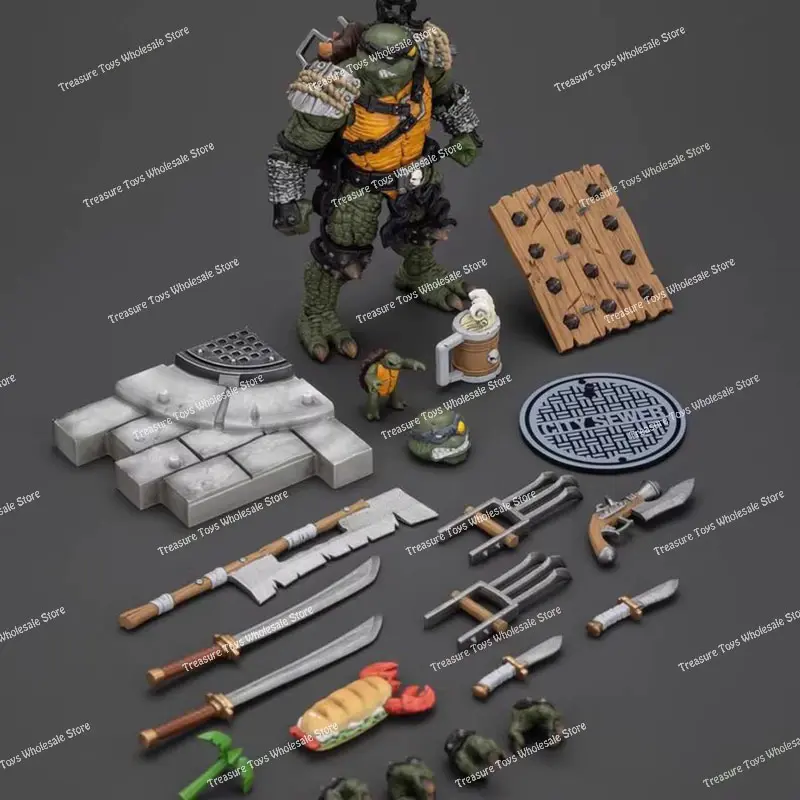 In Stock JOYTOY 1/18 TMNT Figure JT00881 JT01000 JT01017 Krang Slash Tokka Anime Action Figures Figurines Models Toys Gifts