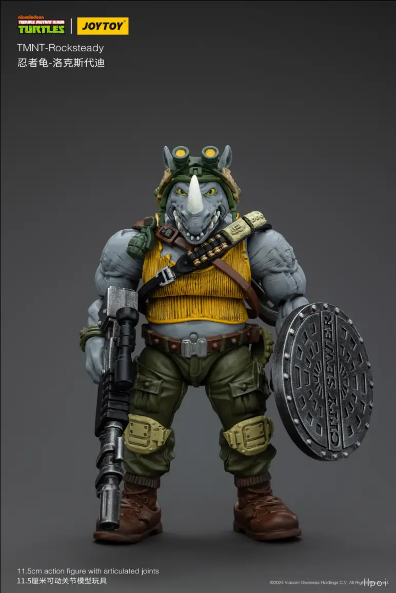 In Stock Original JOYTOY TMNT-Rocksteady Beebop 2pcs1/18 Action Figures Animation Models Toys Gifts Collection Ornaments