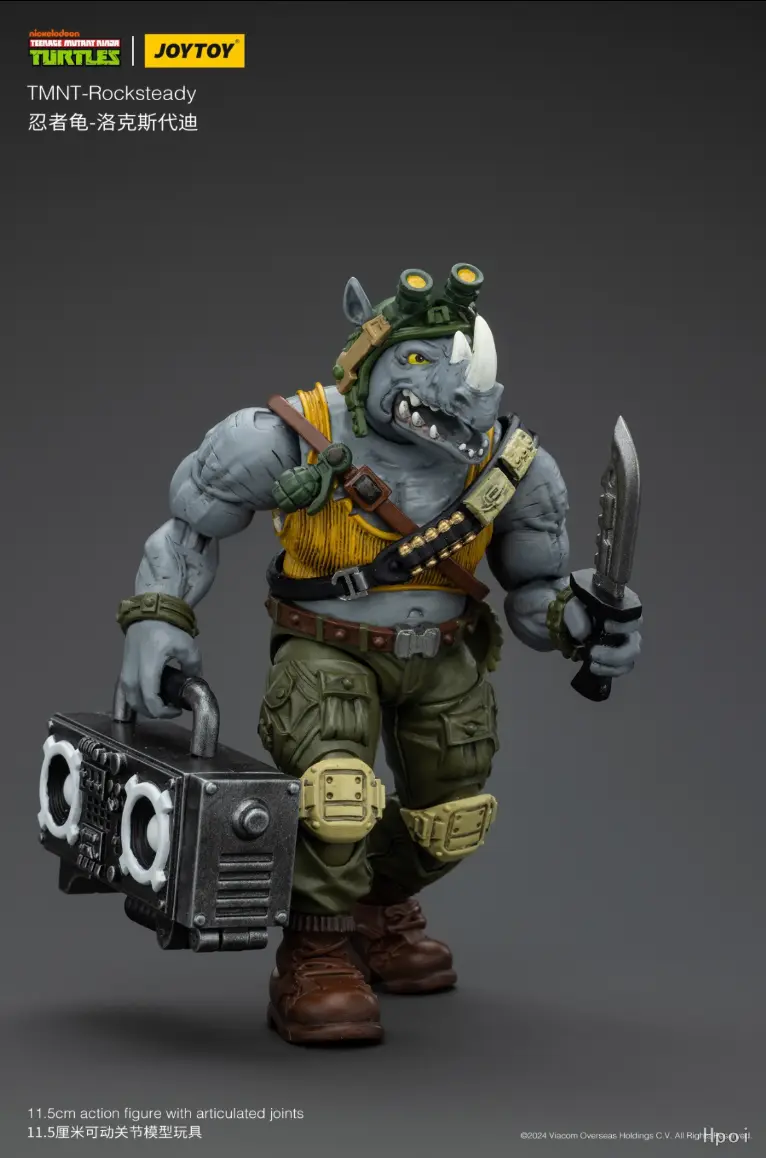 In Stock Original JOYTOY TMNT-Rocksteady Beebop 2pcs1/18 Action Figures Animation Models Toys Gifts Collection Ornaments