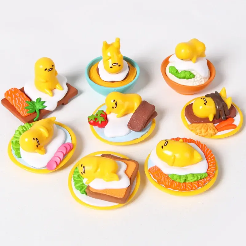 Anime Gudetamas Yolk King Lazy Eggs Gashapon Toy Miniature Figures Cute Doll Model Collection Ornaments Children Birthday Gift