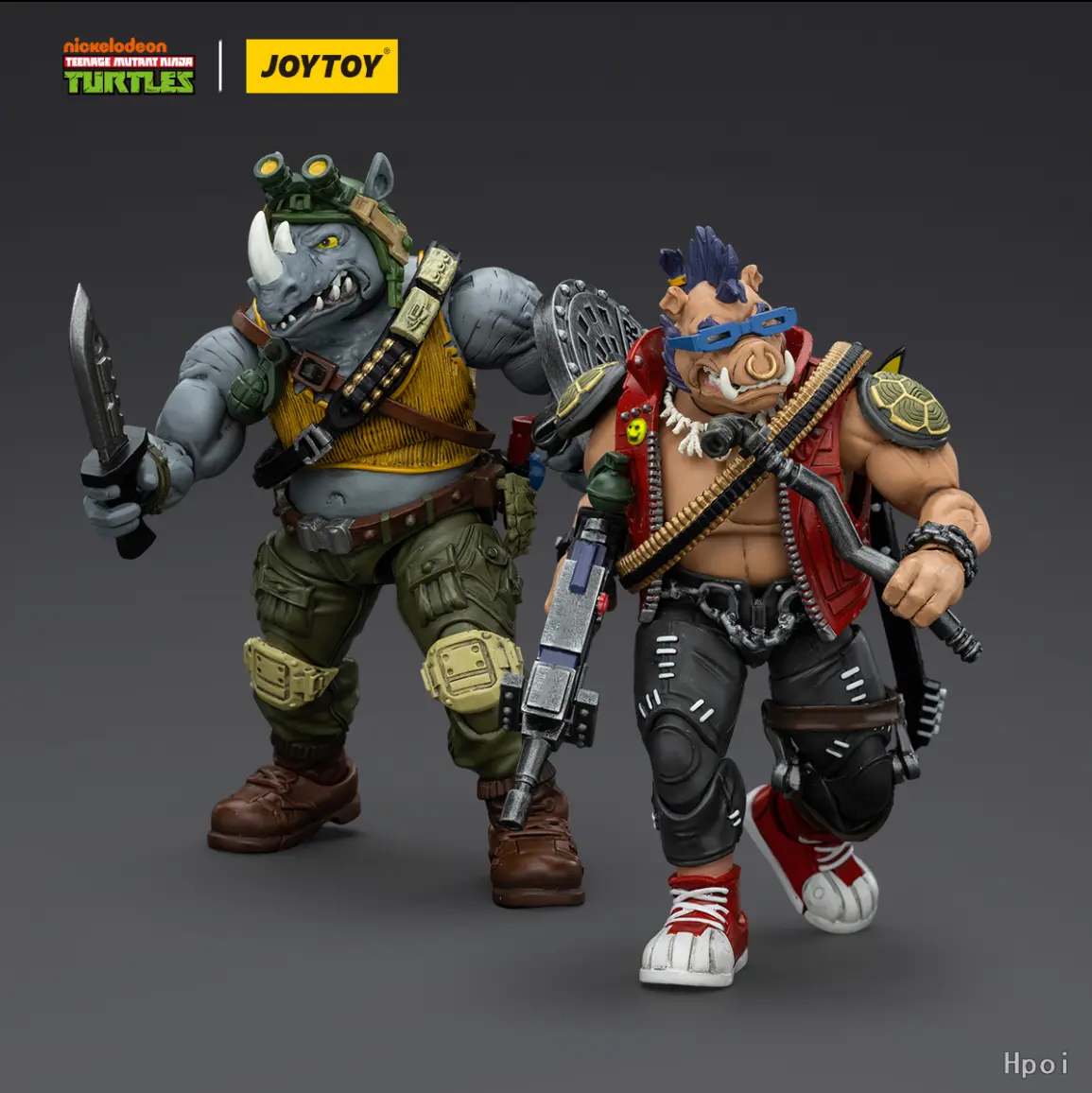 In Stock Original JOYTOY TMNT-Rocksteady Beebop 2pcs1/18 Action Figures Animation Models Toys Gifts Collection Ornaments