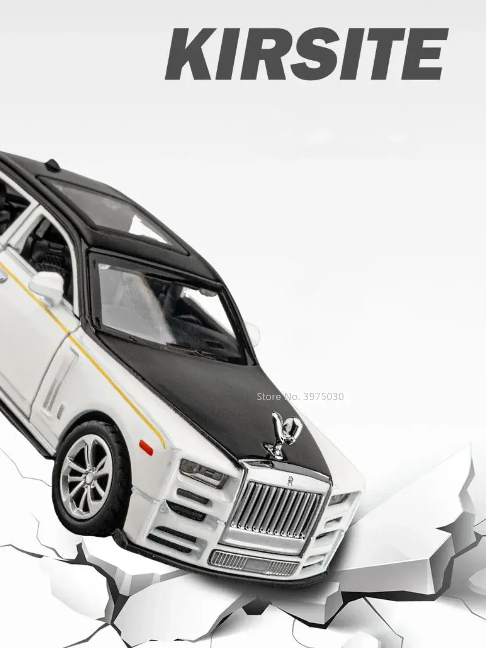 1/36 Rolls Royce Phantom Car Model Alloy Diecast Simulation Toy with Sound Light 2 Doors Opened Toys for Kids Christmas Gifts