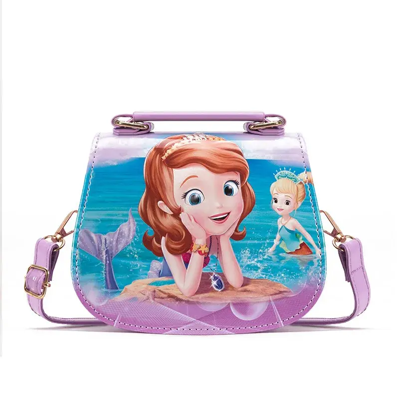 Disney Frozen 2 Elsa Anna  Princess Children's Toys Shoulder Bag Girl Sofia Princess Baby Handbag  Kid Fashion Shopping Bag Gift
