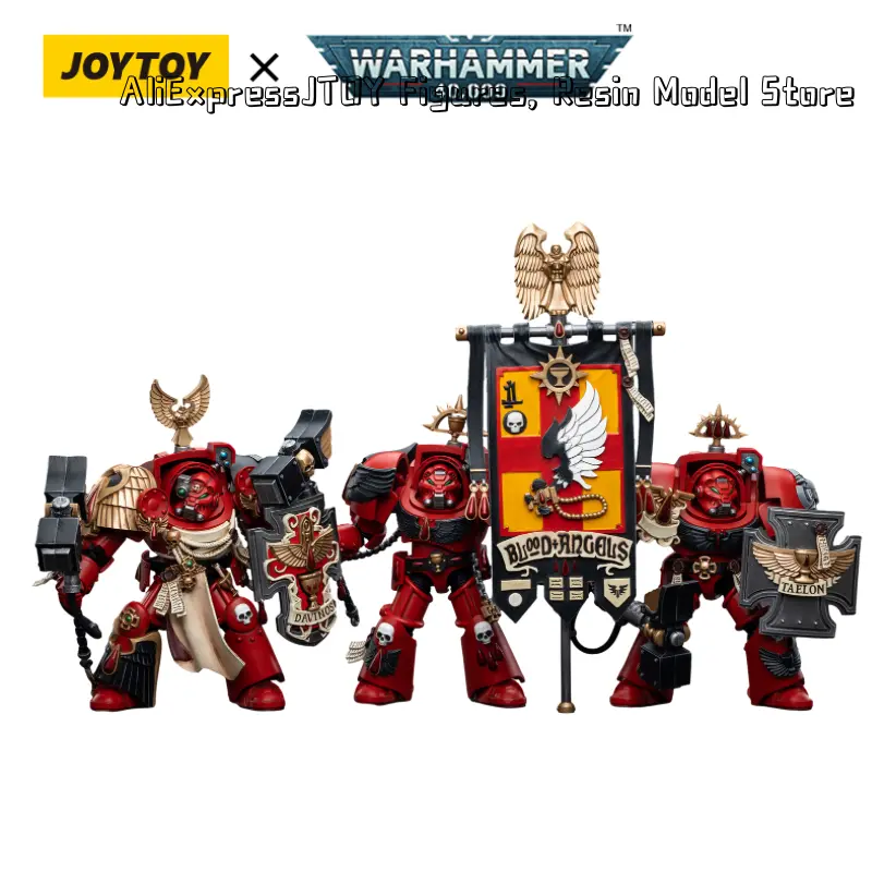 [IN STOCK] JOYTOY 40K 1/18 Action Figures (6PCS/SET) Blood Angels Assault Terminators Game Anime Military Model