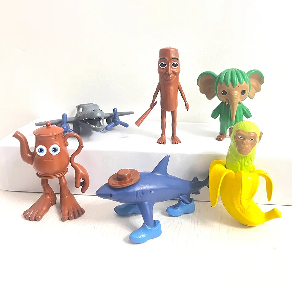 Italian Brainrot Tung Sahur Figure Toy Tralalero Tralala Figures Bombardino Crocodilo Shimpanzini Bananini Model Decor Doll Gift