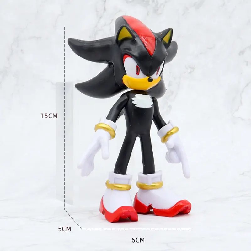 New whole set sale Sonic Tails Werehog Action Figures Blue Shadow Doll Cartoon Figurines Collectible Dolls Kids Hedgehog Toy
