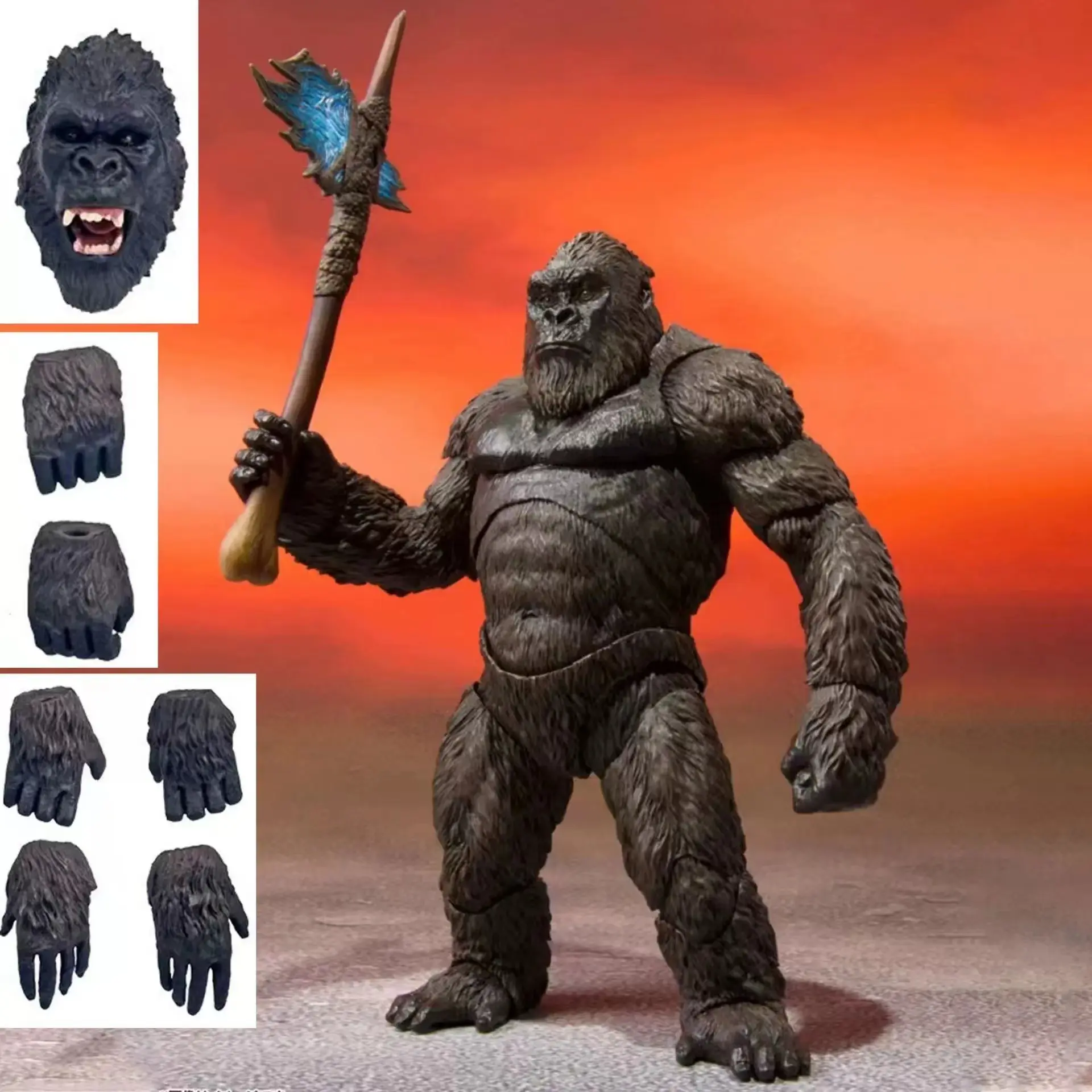 15CM SHM Kingkong Movie Godzilla VS King Kong Action Figure Collection Model Doll Toys Figurine Boys Gift