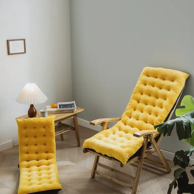 Velvet Recliner Cushion Four Season Universal Folding Leisure Chair Cushion Office Seat Cushion Thicken Backrest Pillow