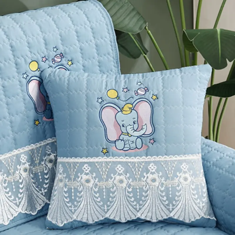 Embroidery sofa cushion universal non-slip cushion in all seasons living room summer sofa seat cushion non-slip and breathable