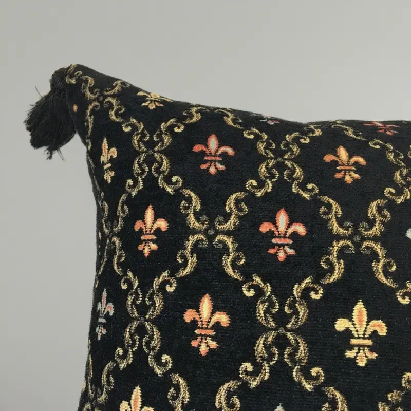European Classic Chenille Pillowcase Luxury Vintage Jacquard Sofa Cushion Cover 45x45cm Soft Pillow Case