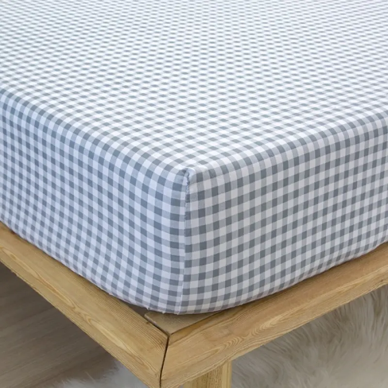 1pc Solid color plaid unprinted wind soft breathable thickened mattress 120x200 150x200 180x200
