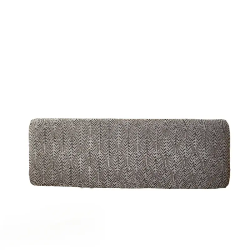 Headboard Cover Solid Color Elastic Bed Head Slipcover Leaves Printed All-inclusive Bed Backrest Cover Bedroom 1pcs