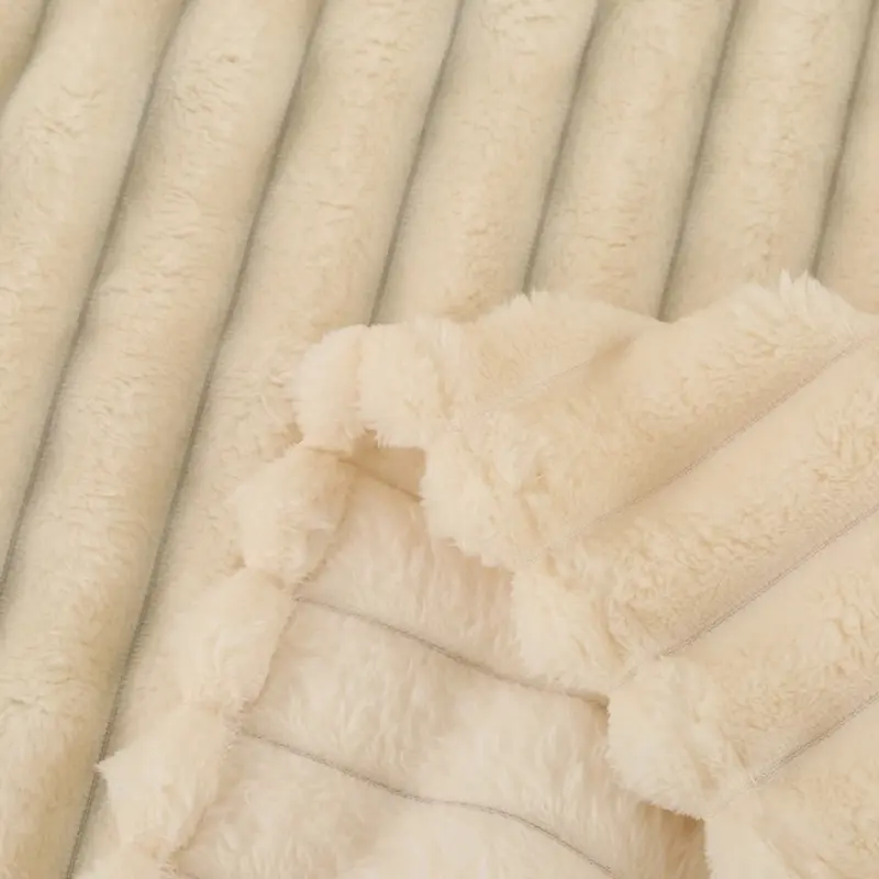 1pc Rabbit Plush Multifunctional Blanket High Weight Falei Fleece Milk Fleece Beibei Fleece Blanket