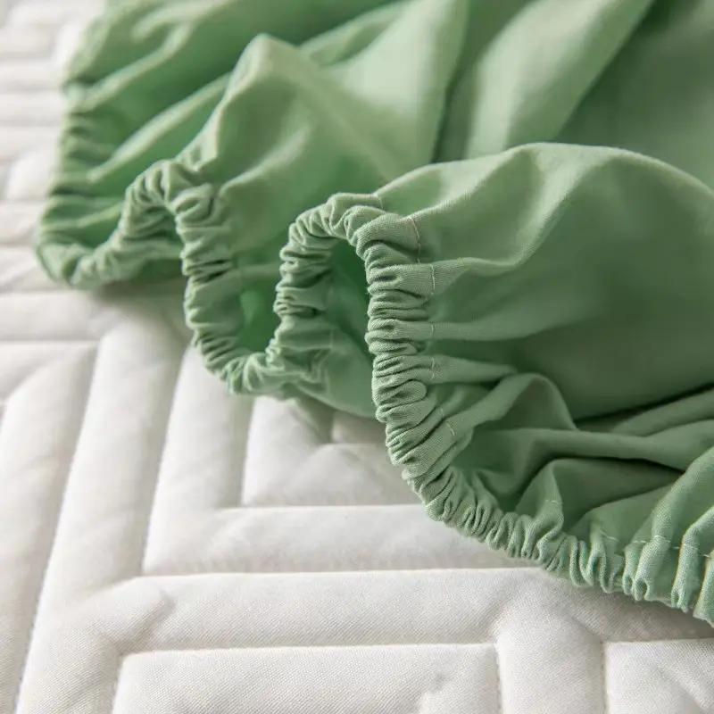 Waterproof Quilted Mattress Cover Raw Cotton Anti-bacterial Bed Pad Protector Cover Customized Bed Cover Not Included Pillowcase