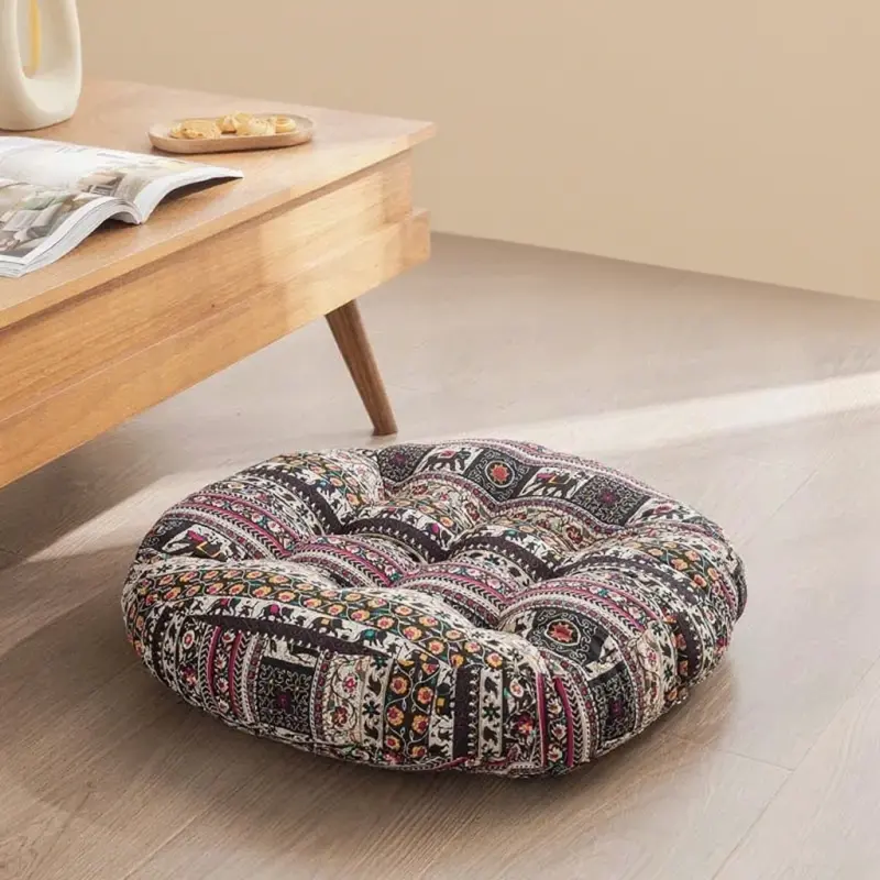 Thicken Soft Seat Cushion Vintage Chair Cushion Bay Window Tatami Floor Pillow